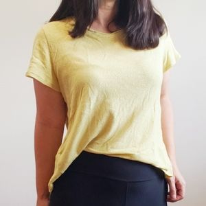 Madewell - Yellow Cotton Short Sleeve Soft T Shirt
